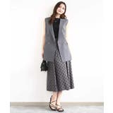 フロッキードット柄タックスカート/洗える | MK MICHEL KLEIN | 詳細画像12