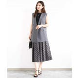 フロッキードット柄タックスカート/洗える | MK MICHEL KLEIN | 詳細画像13