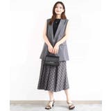 フロッキードット柄タックスカート/洗える | MK MICHEL KLEIN | 詳細画像14