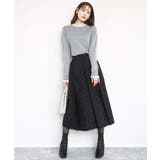 フロッキードット柄タックスカート/洗える | MK MICHEL KLEIN | 詳細画像16