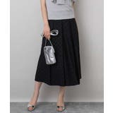 フロッキードット柄タックスカート/洗える | MK MICHEL KLEIN | 詳細画像2