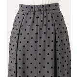 フロッキードット柄タックスカート/洗える | MK MICHEL KLEIN | 詳細画像25