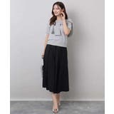 フロッキードット柄タックスカート/洗える | MK MICHEL KLEIN | 詳細画像3