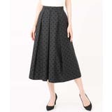 フロッキードット柄タックスカート/洗える | MK MICHEL KLEIN | 詳細画像30