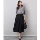 フロッキードット柄タックスカート/洗える | MK MICHEL KLEIN | 詳細画像7