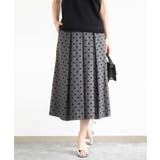 フロッキードット柄タックスカート/洗える | MK MICHEL KLEIN | 詳細画像9