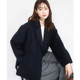 ネイビー | スムースリバー ミドル丈コート | MK MICHEL KLEIN