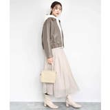 ステンカラーフェイクレザーブルゾン/洗える | MK MICHEL KLEIN | 詳細画像12 