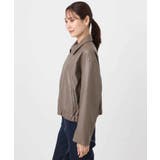 ステンカラーフェイクレザーブルゾン/洗える | MK MICHEL KLEIN | 詳細画像15 