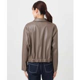 ステンカラーフェイクレザーブルゾン/洗える | MK MICHEL KLEIN | 詳細画像16 