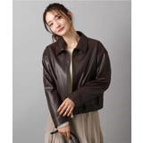 ステンカラーフェイクレザーブルゾン/洗える | MK MICHEL KLEIN | 詳細画像2 