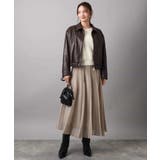 ステンカラーフェイクレザーブルゾン/洗える | MK MICHEL KLEIN | 詳細画像3 