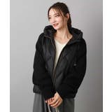 ブラック | ニットスリーブダウンブルゾン | MK MICHEL KLEIN