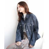 ネイビー | デニムライクジャケット | MK MICHEL KLEIN