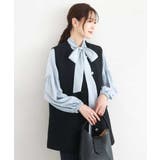 ネイビー | ツイードジレ/洗える | MK MICHEL KLEIN