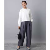 バッグファスナーデザイン ポンチカットソー/洗える | MK MICHEL KLEIN | 詳細画像5