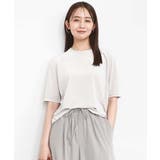 グレージュ | シアーベロアTシャツ/洗える | MK MICHEL KLEIN