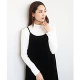 ホワイト | ハイネックシアーカットソー/洗える | MK MICHEL KLEIN