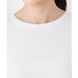 幾何調レースデザイン ペプラムインナーカットソー/洗える | MK MICHEL KLEIN | 詳細画像10