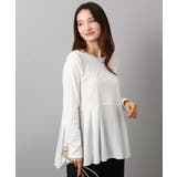 タックプリーツデザイン ペプラムインナーカットソー/洗える | MK MICHEL KLEIN | 詳細画像1