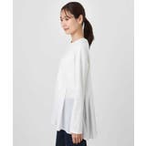 タックプリーツデザイン ペプラムインナーカットソー/洗える | MK MICHEL KLEIN | 詳細画像10