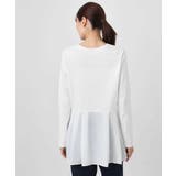 タックプリーツデザイン ペプラムインナーカットソー/洗える | MK MICHEL KLEIN | 詳細画像11