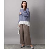 タックプリーツデザイン ペプラムインナーカットソー/洗える | MK MICHEL KLEIN | 詳細画像8