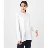 タックプリーツデザイン ペプラムインナーカットソー/洗える | MK MICHEL KLEIN | 詳細画像9