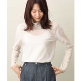 ライトグレー | キラキラシアーハイネックカットソー/洗える | MK MICHEL KLEIN