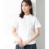 フリンジ刺繍ロゴTシャツ/洗える | MK MICHEL KLEIN | 詳細画像2