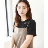 ブラック | 刺繍ロゴTシャツ/接触冷感/UVカット/洗える | MK MICHEL KLEIN