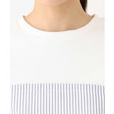 ビスチェレイヤード風フレアーTシャツ(ストライプ)/洗える | MK MICHEL KLEIN | 詳細画像14