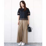 シアー切替えランタンスリーブカットソー/接触冷感/洗える | MK MICHEL KLEIN | 詳細画像10