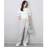 シアー切替えランタンスリーブカットソー/接触冷感/洗える | MK MICHEL KLEIN | 詳細画像13