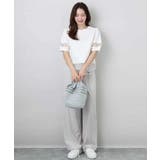 シアー切替えランタンスリーブカットソー/接触冷感/洗える | MK MICHEL KLEIN | 詳細画像14