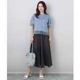 シアー切替えランタンスリーブカットソー/接触冷感/洗える | MK MICHEL KLEIN | 詳細画像18