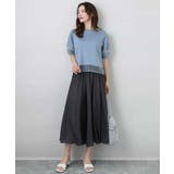 シアー切替えランタンスリーブカットソー/接触冷感/洗える | MK MICHEL KLEIN | 詳細画像19