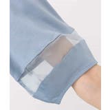 シアー切替えランタンスリーブカットソー/接触冷感/洗える | MK MICHEL KLEIN | 詳細画像2