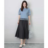 シアー切替えランタンスリーブカットソー/接触冷感/洗える | MK MICHEL KLEIN | 詳細画像20