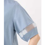 シアー切替えランタンスリーブカットソー/接触冷感/洗える | MK MICHEL KLEIN | 詳細画像26