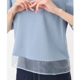 シアー切替えランタンスリーブカットソー/接触冷感/洗える | MK MICHEL KLEIN | 詳細画像27