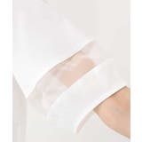 シアー切替えランタンスリーブカットソー/接触冷感/洗える | MK MICHEL KLEIN | 詳細画像4