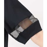 シアー切替えランタンスリーブカットソー/接触冷感/洗える | MK MICHEL KLEIN | 詳細画像6