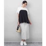 ビスチェレイヤード風フレアーTシャツ(無地)/洗える | MK MICHEL KLEIN | 詳細画像6