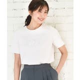 ビーズ刺繍ロゴTシャツ/洗える | MK MICHEL KLEIN | 詳細画像19