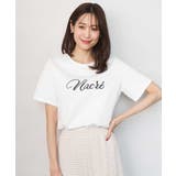 ビーズ刺繍ロゴTシャツ/洗える | MK MICHEL KLEIN | 詳細画像2