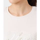 ビーズ刺繍ロゴTシャツ/洗える | MK MICHEL KLEIN | 詳細画像32