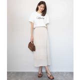 ビーズ刺繍ロゴTシャツ/洗える | MK MICHEL KLEIN | 詳細画像4