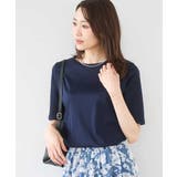 シルケットフライス半袖カットソー/洗える | MK MICHEL KLEIN | 詳細画像2