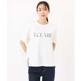 ニュアンス配色コットンロゴTシャツ/洗える | MK MICHEL KLEIN | 詳細画像22 